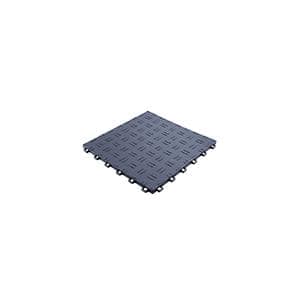Garage Tiles 12 in. W x 12 in. L Garage Floor Covering 50 sq. ft. Tiles Texture 0.53 in. Flooring Tiles Graphite Gray - Hercitys