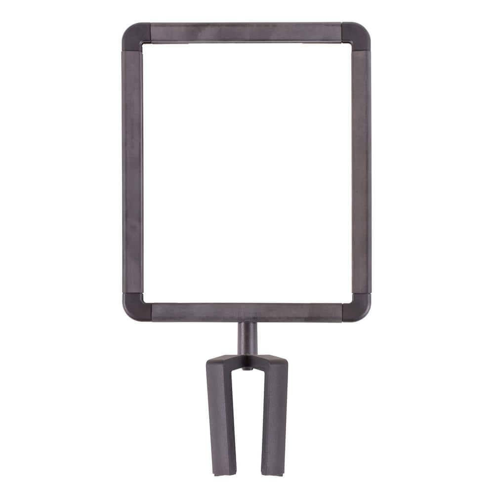 Plastic Stanchion Sign Holder with Plexiglass Covers compatible with ChainBoss, Sentinel & Trek Stanchions Only - Hercitys