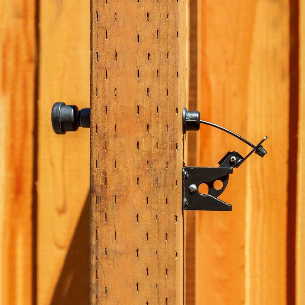 Black Plastic Gate Latch Pull - Hercitys