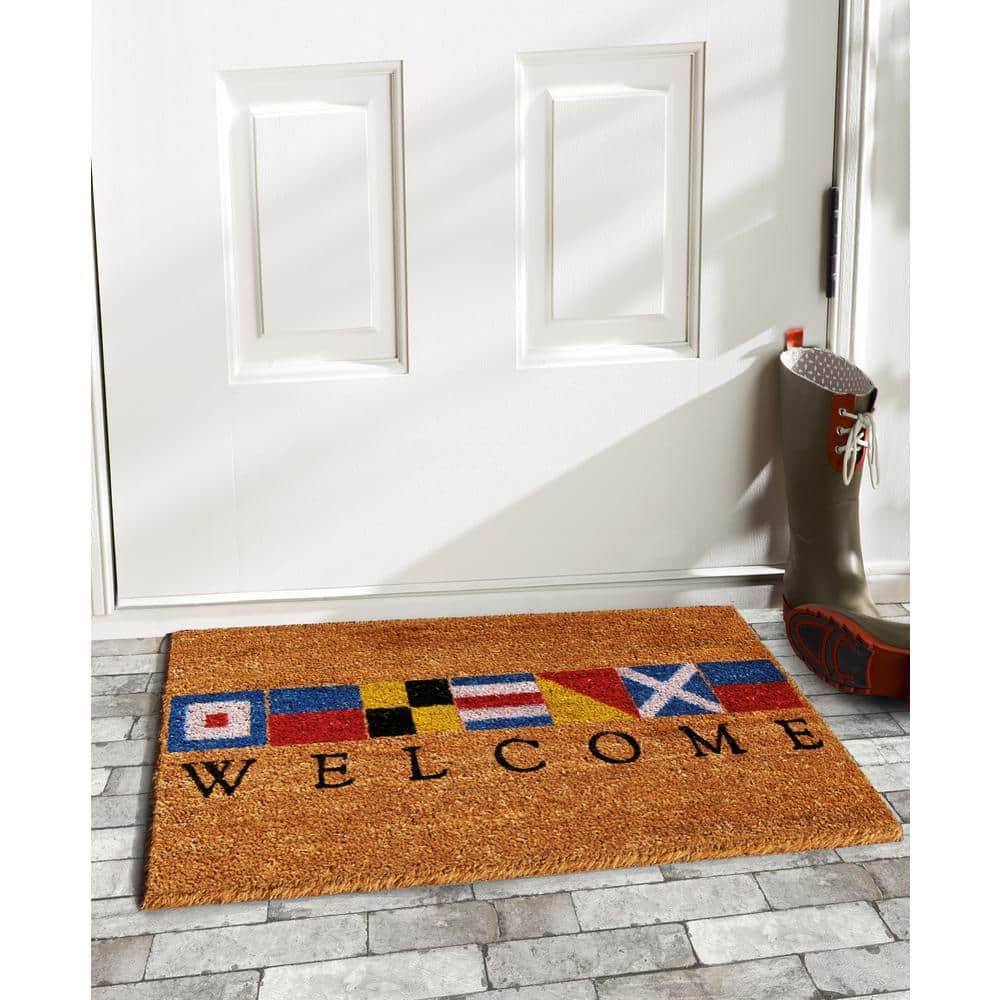 Nautical Welcome 24 in. x 36 in. Door Mat - Hercitys