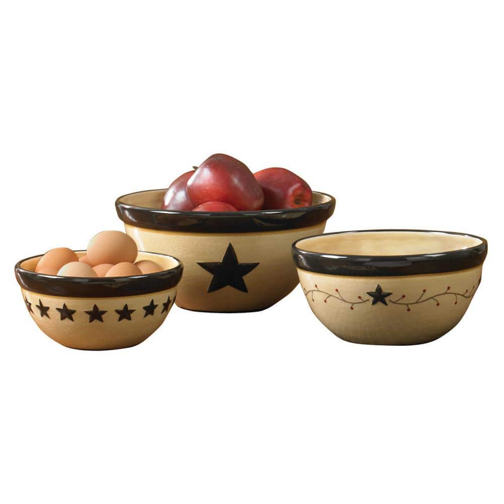 Star Vine 3-Piece Bowl Set - Hercitys