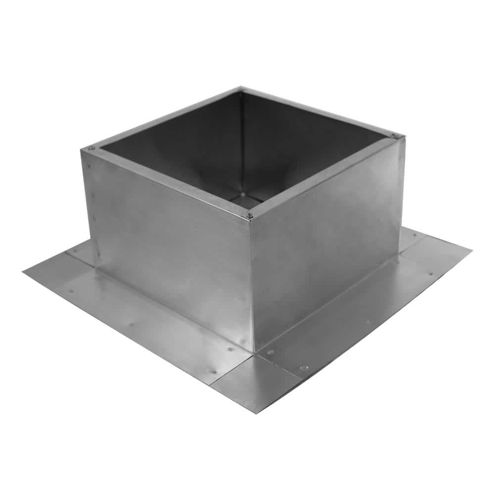 Box is 10 in. Wide x 10 in. Long x 6 in. High Aluminum Roof Curb - Hercitys
