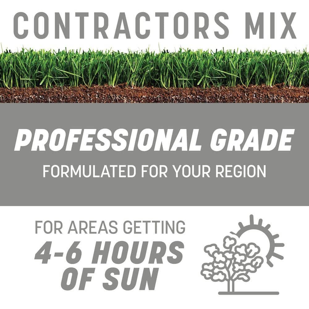 Central Contractors Mix 20 lb. 4,000 sq. ft. Grass Seed - Hercitys