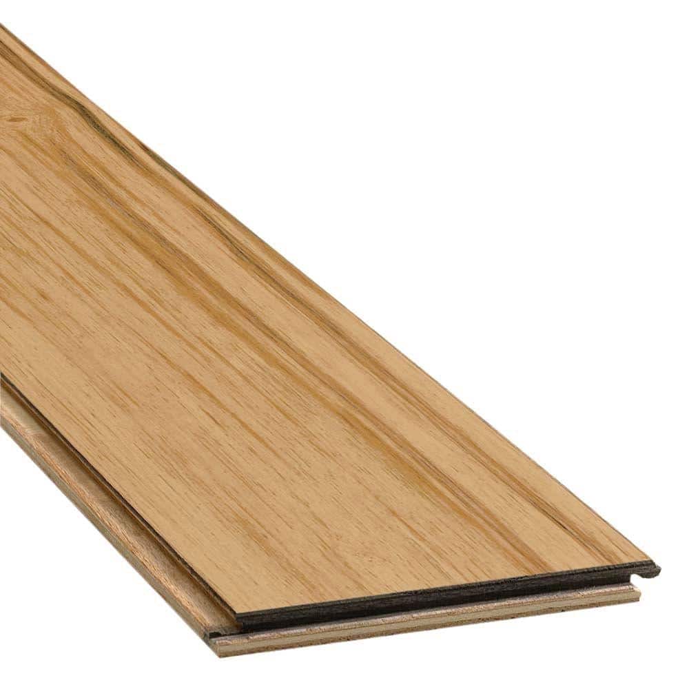 American Home Rustic Natural Hickory 3/8 in. T x 3 in. W T+G Distressed Engineered Hardwood Flooring (22 sq.ft./ctn) - Hercitys