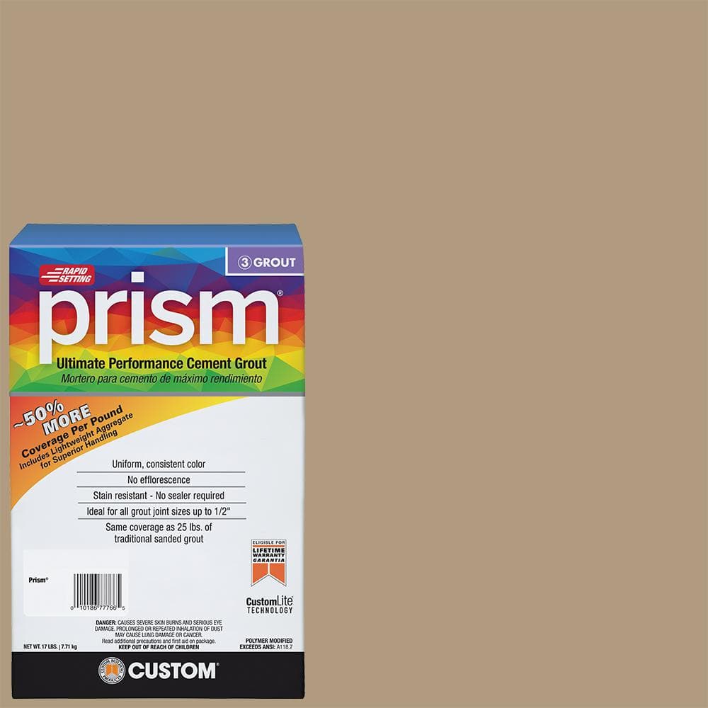 Prism #186 Khaki 17 lb. Ultimate Performance Grout - Hercitys