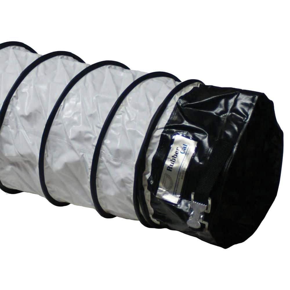 Air Ventilator White 18 in. D x 25 ft.Coil Flexible Ducting White - Hercitys
