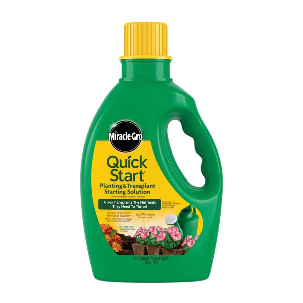 Quick Start Planting and Transplant Starting Solution 48 oz. For Flower and Vegetable Plants, Liquid Plant Fertilizer - Hercitys