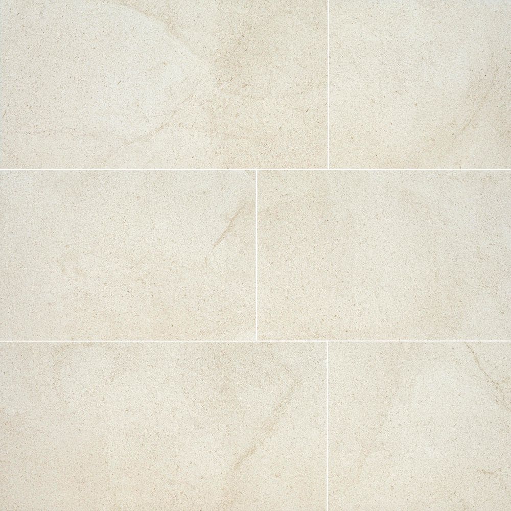 Skye Blonde 18 in. x 36 in. x 0.43 in. Matte Porcelain Limestone Look Paver Tile (13.5 sq. ft./Case) - Hercitys