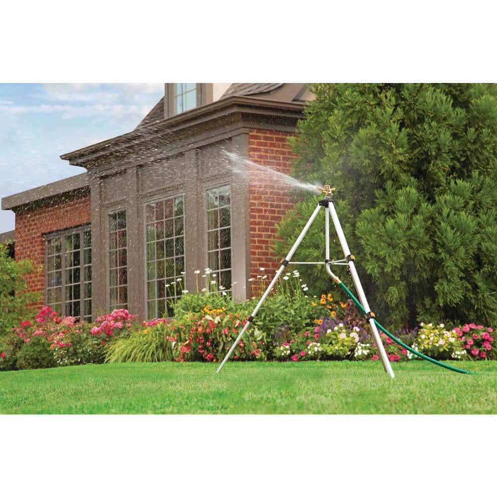 Deluxe Metal Pulsator Sprinkler with Tripod - Hercitys