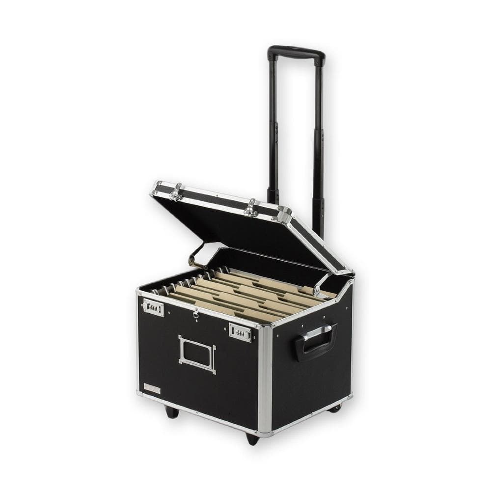 Locking Mobile Letter/Legal Chest, Black, Double Combination Locks - Hercitys