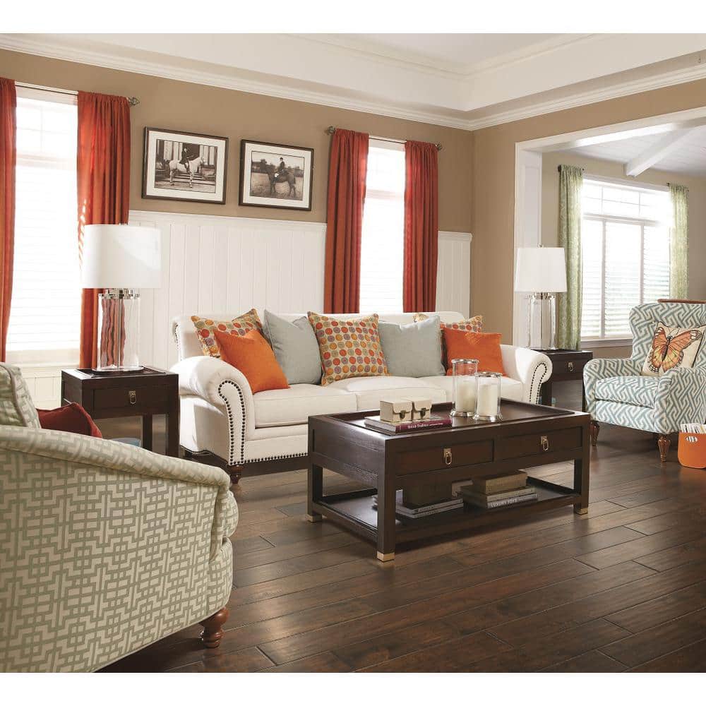 Olde Town Tobacco Birch 0.37 in. T x 5 in. W Hand Scraped Engineered Hardwood Flooring (22.97 sq. ft./case) - Hercitys