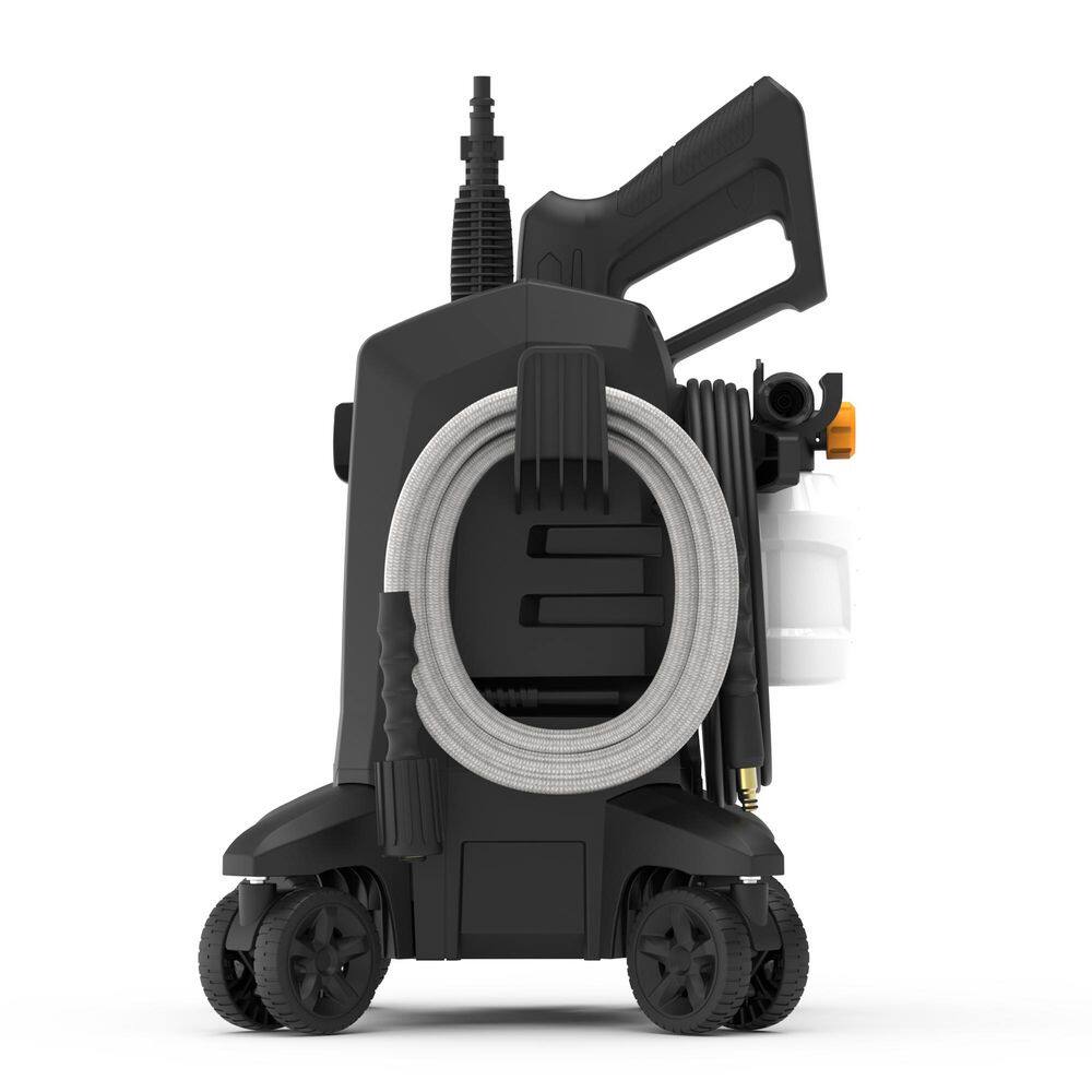 Spyder Mini 1700 PSI 1.2 GPM 12 Amp Cold Water Electric Pressure Washer with 500 ml High Pressure Foam Cannon - Hercitys