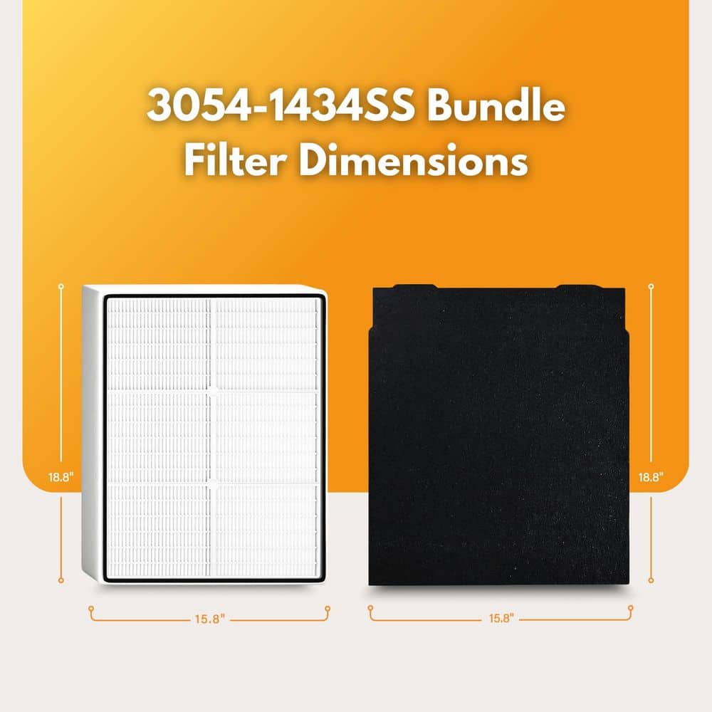 Replacement Filter Kit Compatible with Whirlpool Large Air Purifier Kit - Hercitys