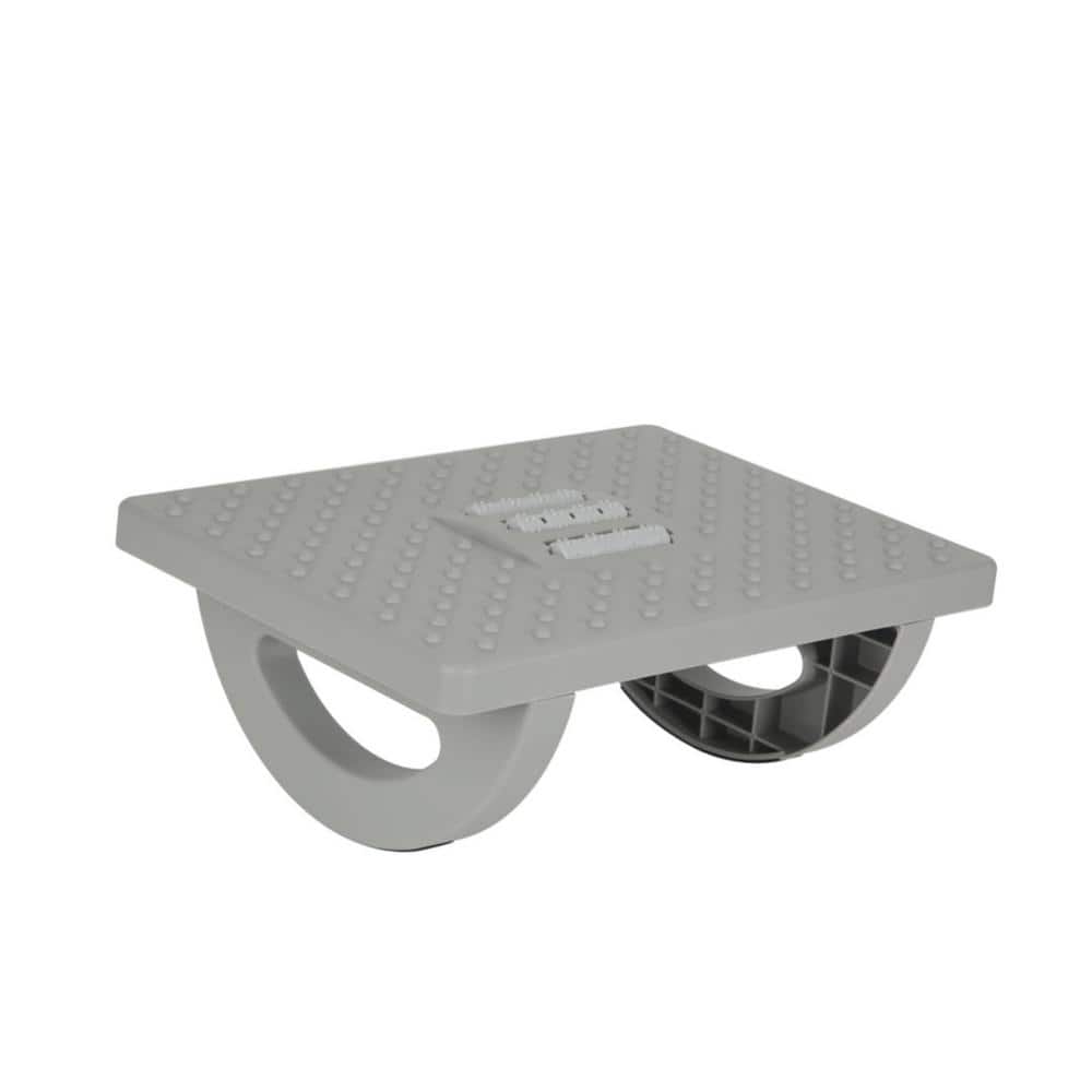 Gray Comfortable Ergonomic Rocking Foot Rest with Foot Massage Feet Stand for Office and Home - Hercitys