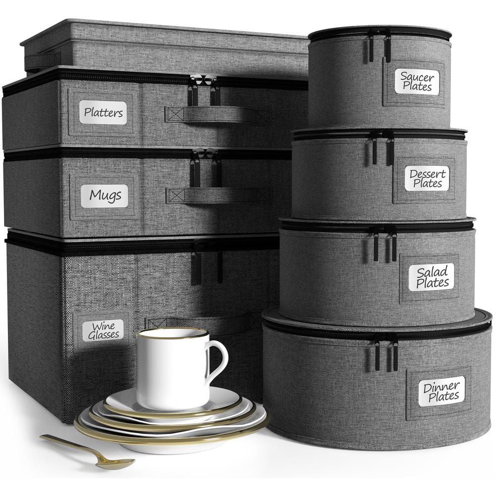 Dinnerware Storage Set (Gray) - Hercitys