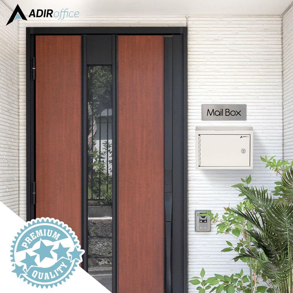 Medium Size White Steel Multi-Purpose Suggestion Drop Box Mailbox - Hercitys