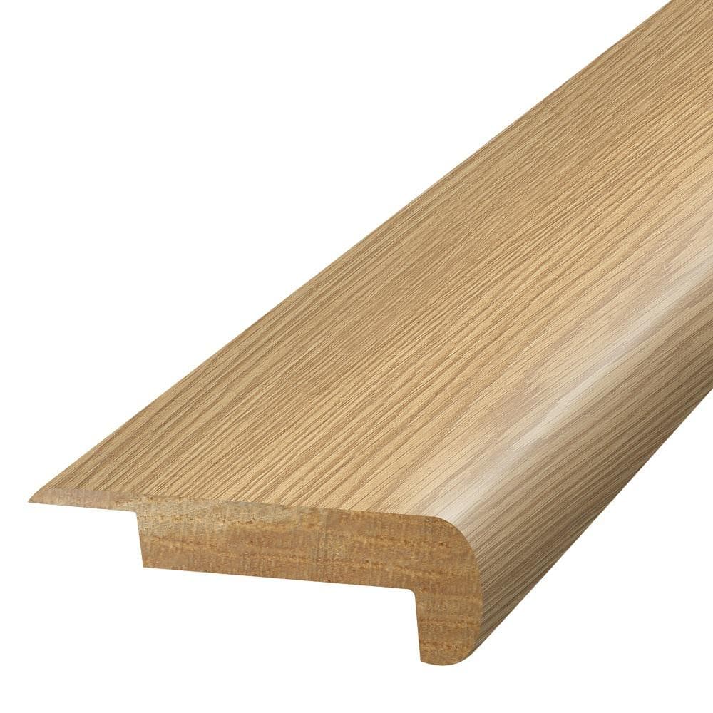 Wheat Patel 0.75 in. T x 2.37 in. W x 78.7 in. L Textured Wood Look Laminate Moulding/Trim Stair Nose Molding - Hercitys