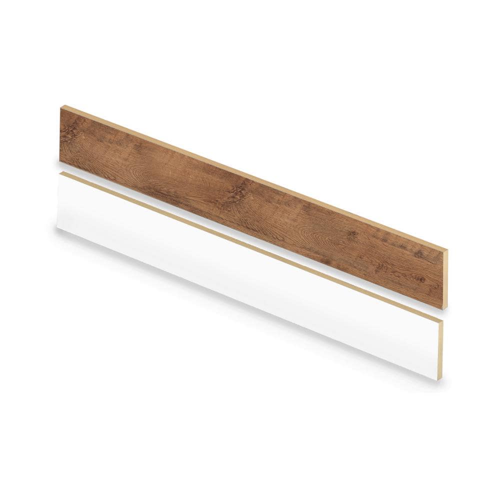 Ardenmore Oak 47 in. L x 7.37 in. W x 0.56 in. T Vinyl Stair Reversible Riser - Hercitys