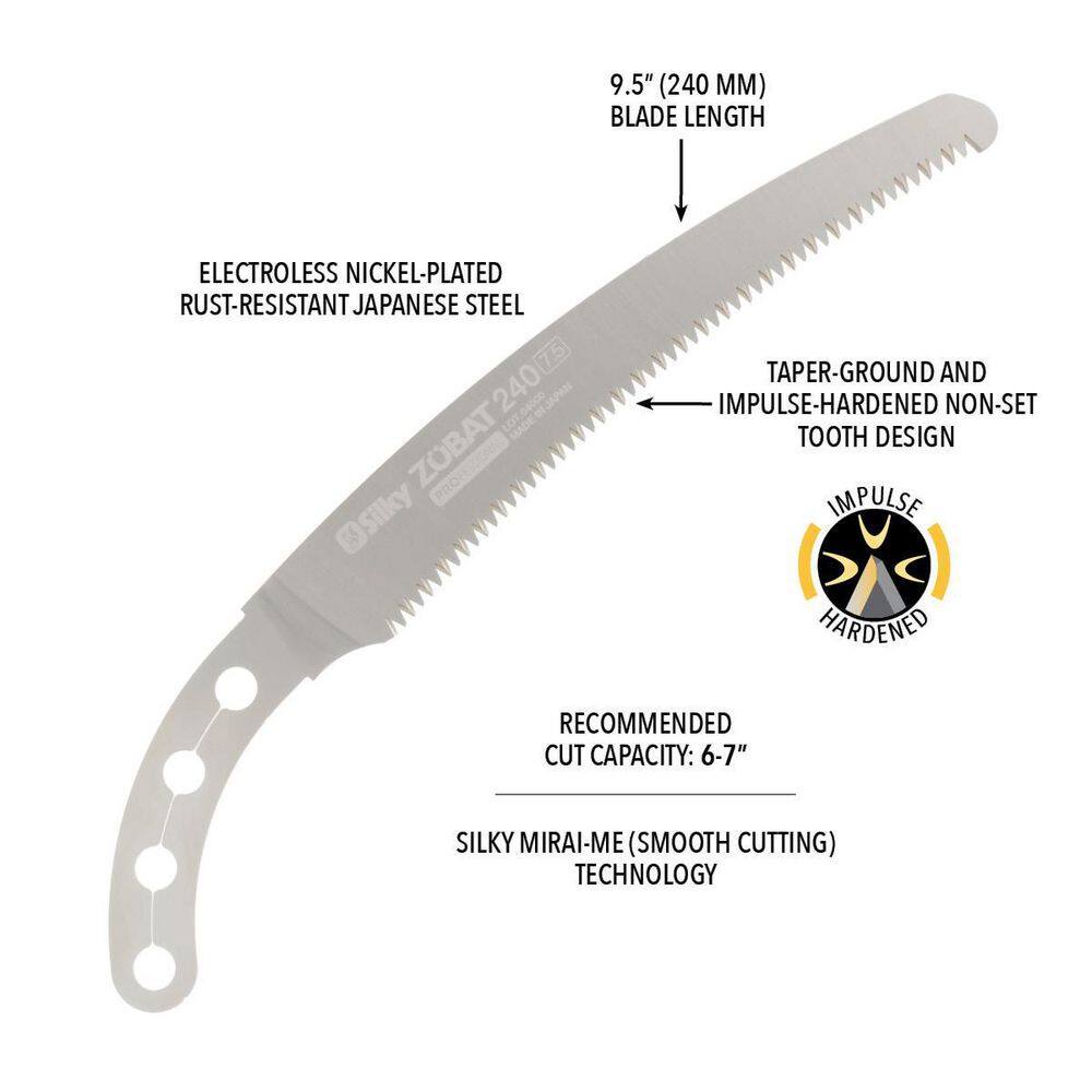 ZUBAT 9.5 in. Hand Saw Replacement Blade - Hercitys