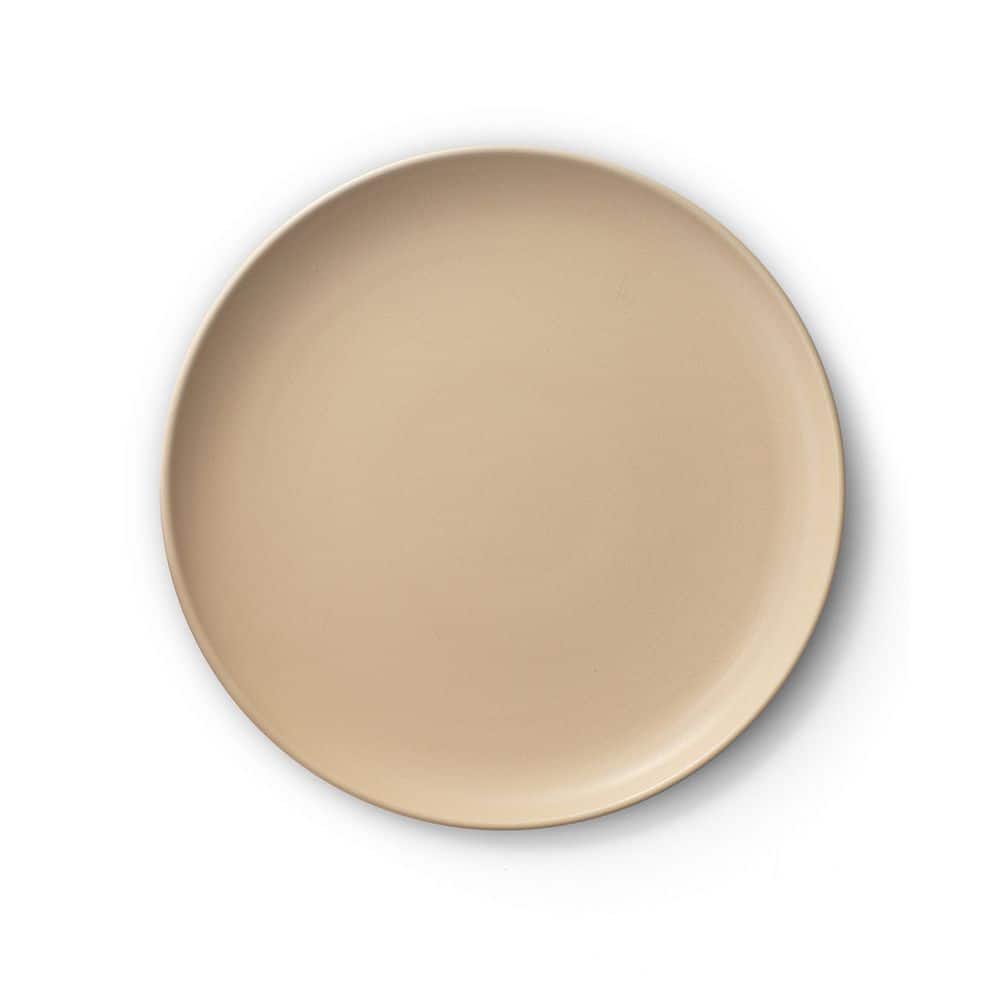 6-Pieces Stoneware 10.5 in. Dinner Plate Set-Beige - Hercitys