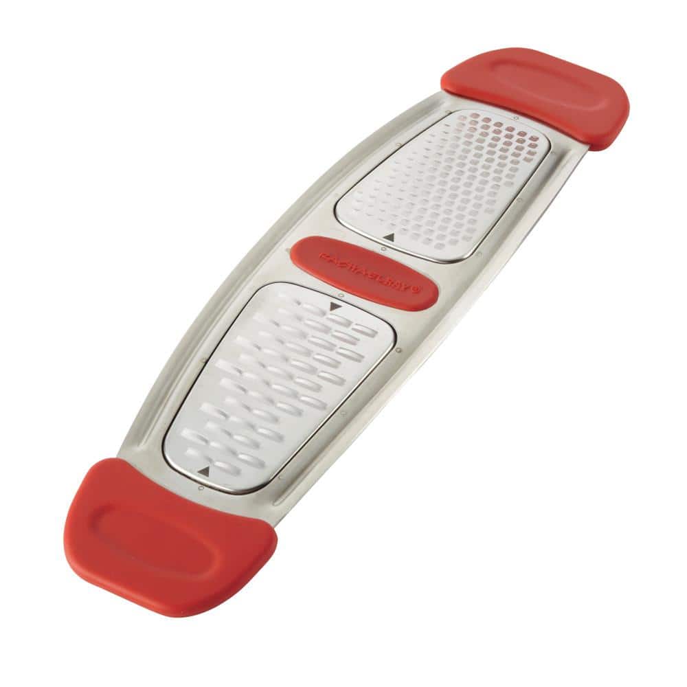 Red Stainless Steel Multi-Grater with Silicone Handles - Hercitys