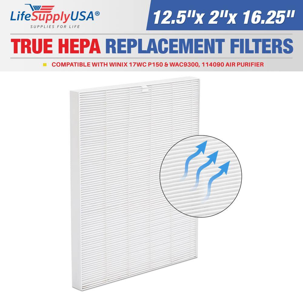 True HEPA Filter Replacement Compatible with Winix 17WC P150 And WAC9300, 114090 Air Purifier - Hercitys
