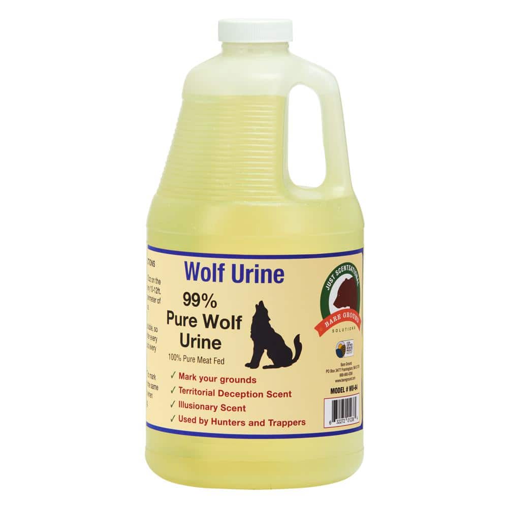 Wolf Urine 64 oz. Outdoor Organic Spray on Animal Deterrent Killer 64 oz. bottle - Hercitys