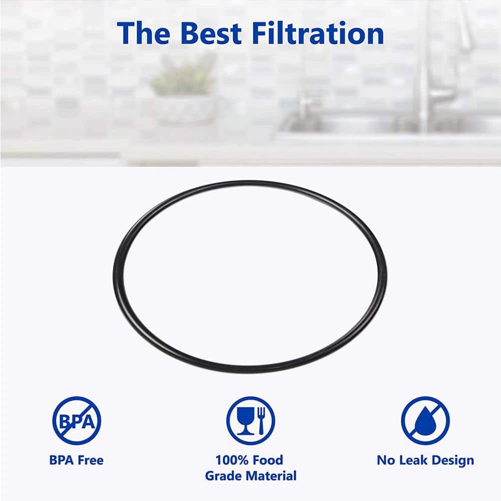 Replacement O-Ring Kit for Standard 3.5 in. Dia Reverse Osmosis RO Water Filter Housing, BPA Free (6-Pieces) - Hercitys