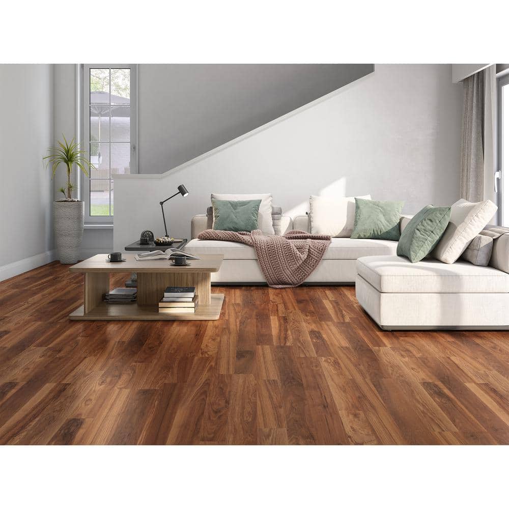 Brunswick Oak 7 mm T x 8 in. W Laminate Wood Flooring (23.9 sqft/case) - Hercitys