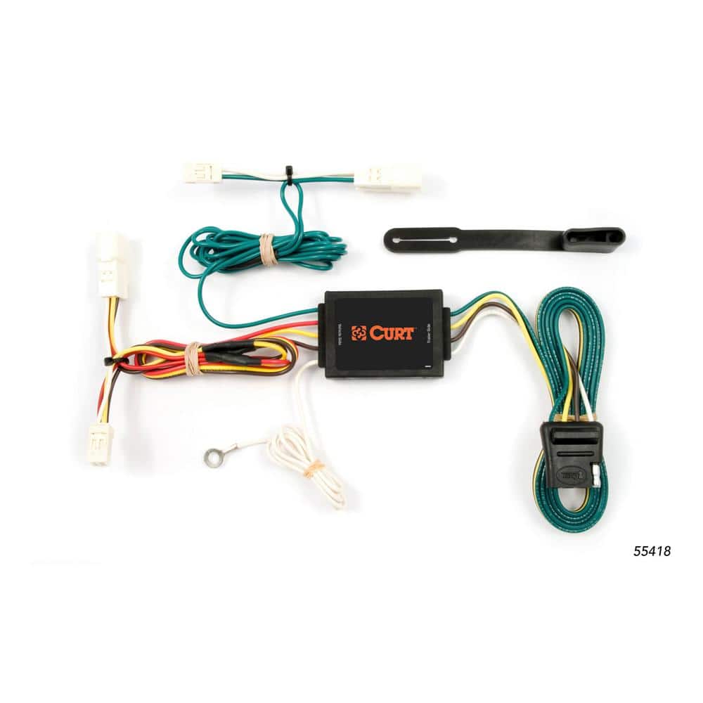 Custom Vehicle-Trailer Wiring Harness, 4-Way Flat Output, Select Toyota Sienna, Quick Electrical Wire T-Connector - Hercitys