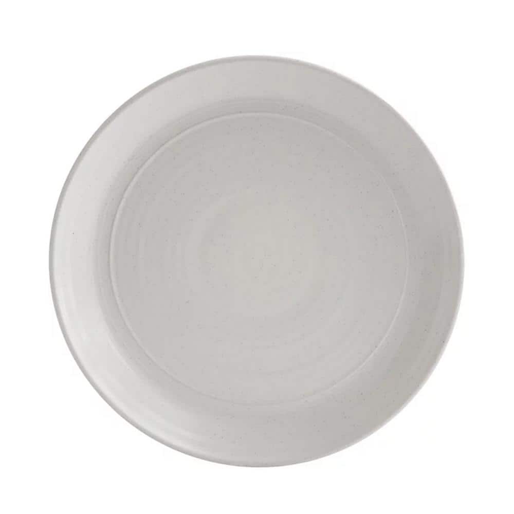 Milbrook 16-pieces Round Stoneware Dinnerware Set in White - Hercitys