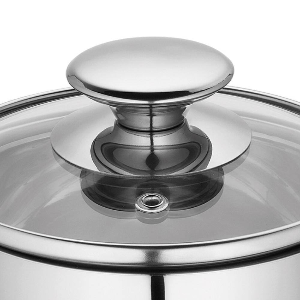 Kuchenprofi 1.6 qt. Stainless Steel Stock Pot with Glass Lid - Hercitys