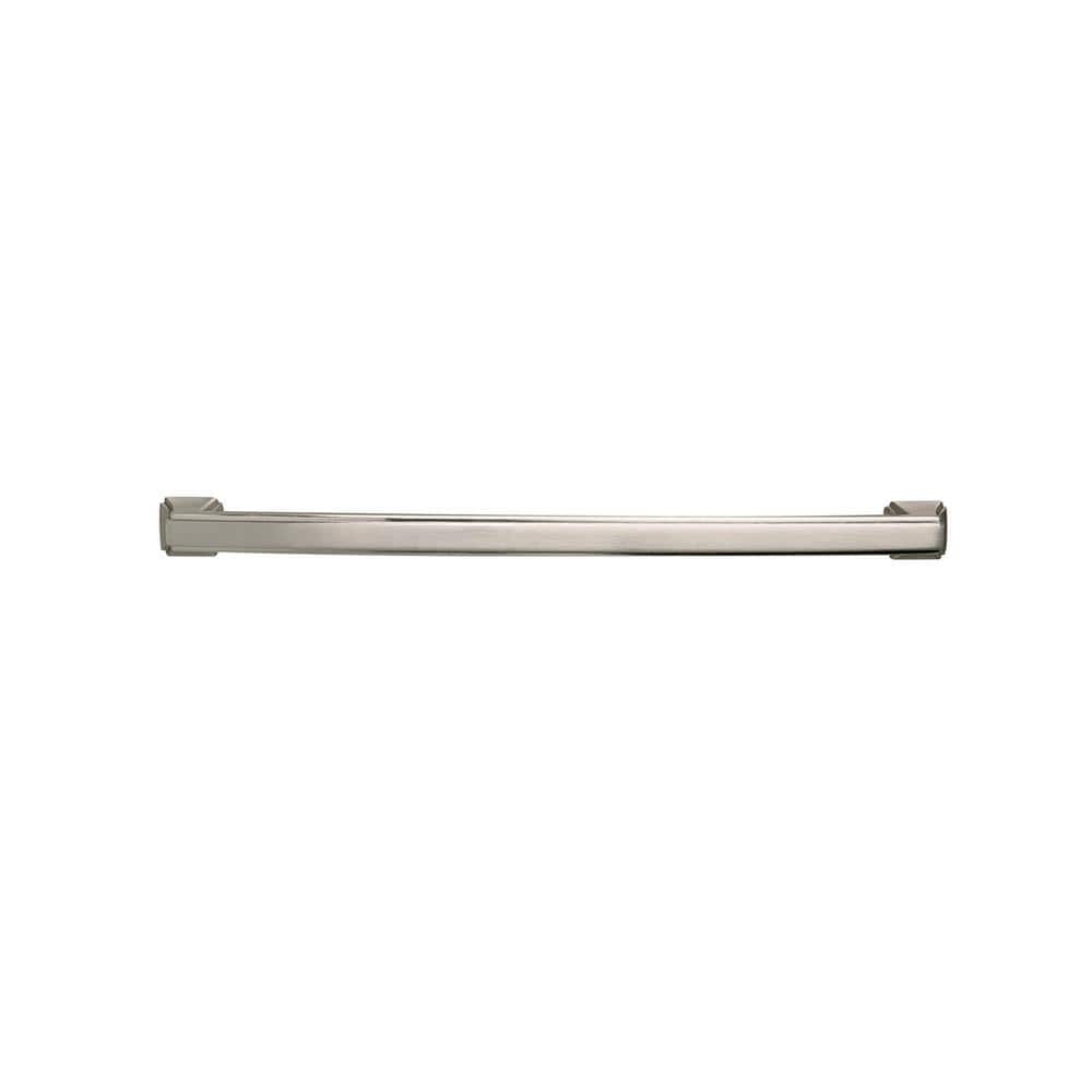 Bridges Collection 8-13/16 in. (224 mm) Center-to-Center Satin Nickel Cabinet Door and Drawer Pull - Hercitys