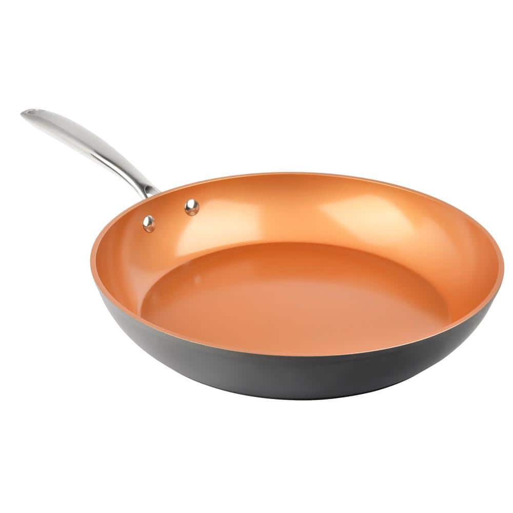 Professional 10 in. and 11.5 in. Hard Anodized Aluminum Ti-Ceramic Nonstick Frying Pan (2-Pack) - Hercitys