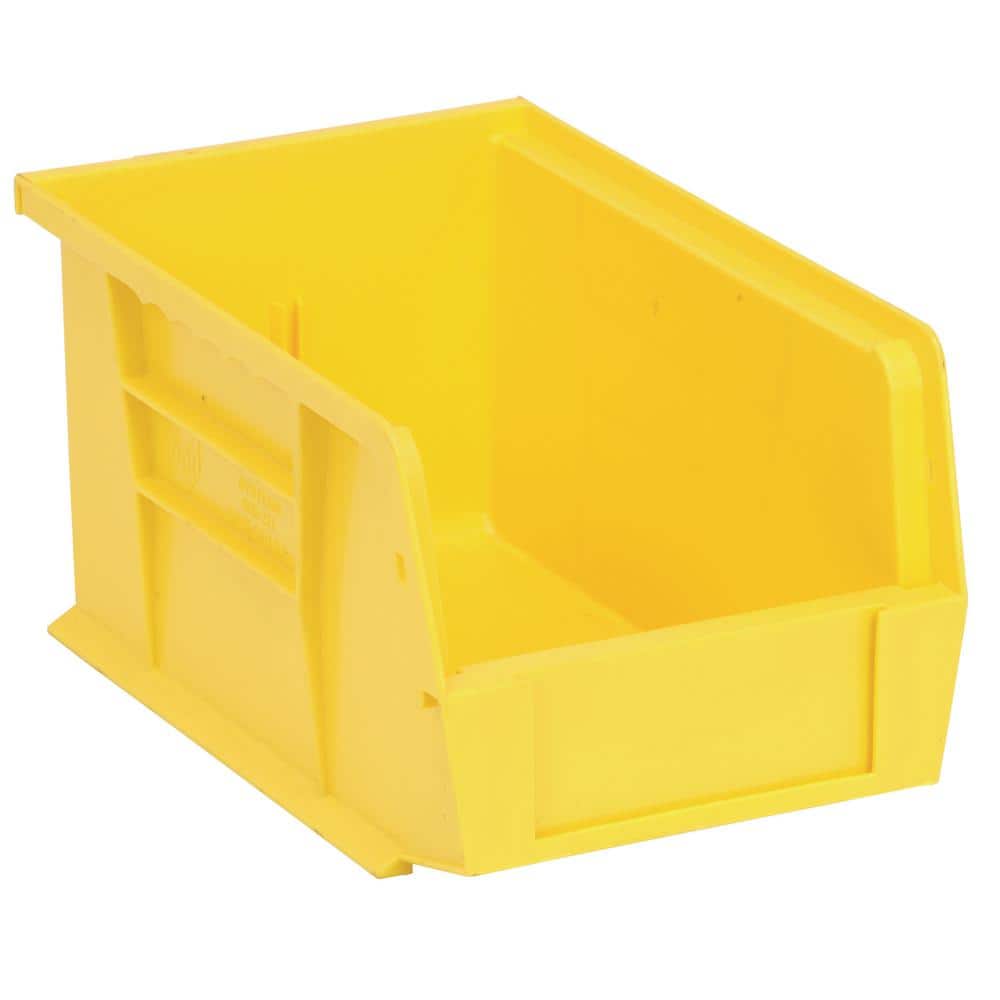 Ultra Series 2.40 qt. Stack and Hang Bin in Yellow (12-Pack) - Hercitys