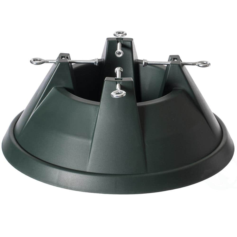 Green Plastic Christmas Tree Stand With Screw Fastener - Hercitys