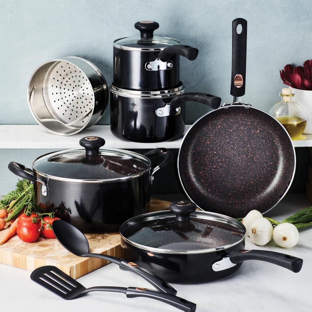 Pots & Pans 12 Piece Nonstick Aluminum Cookware Set - Hercitys