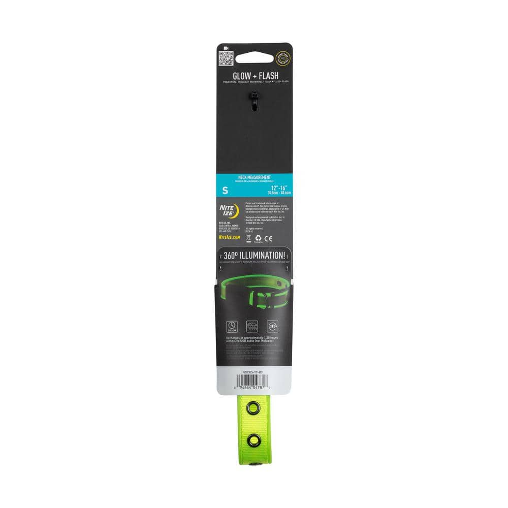 NiteDog – S – Lime/Green Rechargeable LED Collar - Hercitys