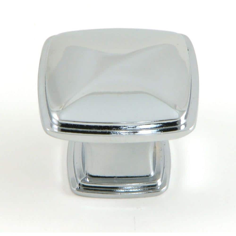 Providence 1-/14 in. Polished Chrome Square Cabinet Knob (10-Pack) - Hercitys