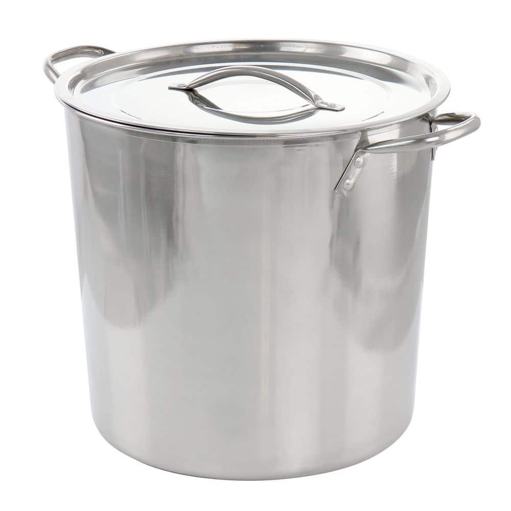 Whittington 16 qt. Stainless Steel Stock Pot with Lid - Hercitys