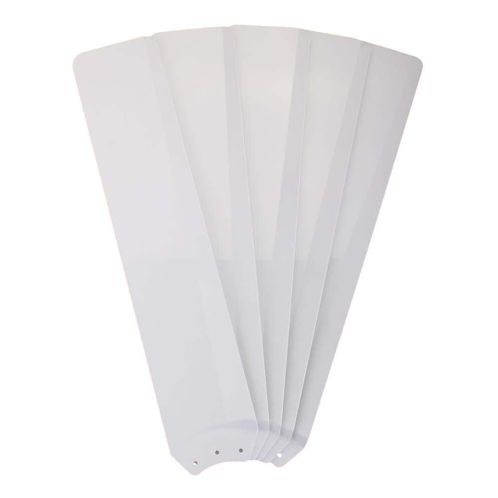 Merwry White 52 in. Ceiling Fan Replacement Blades (5-Pack) - Hercitys