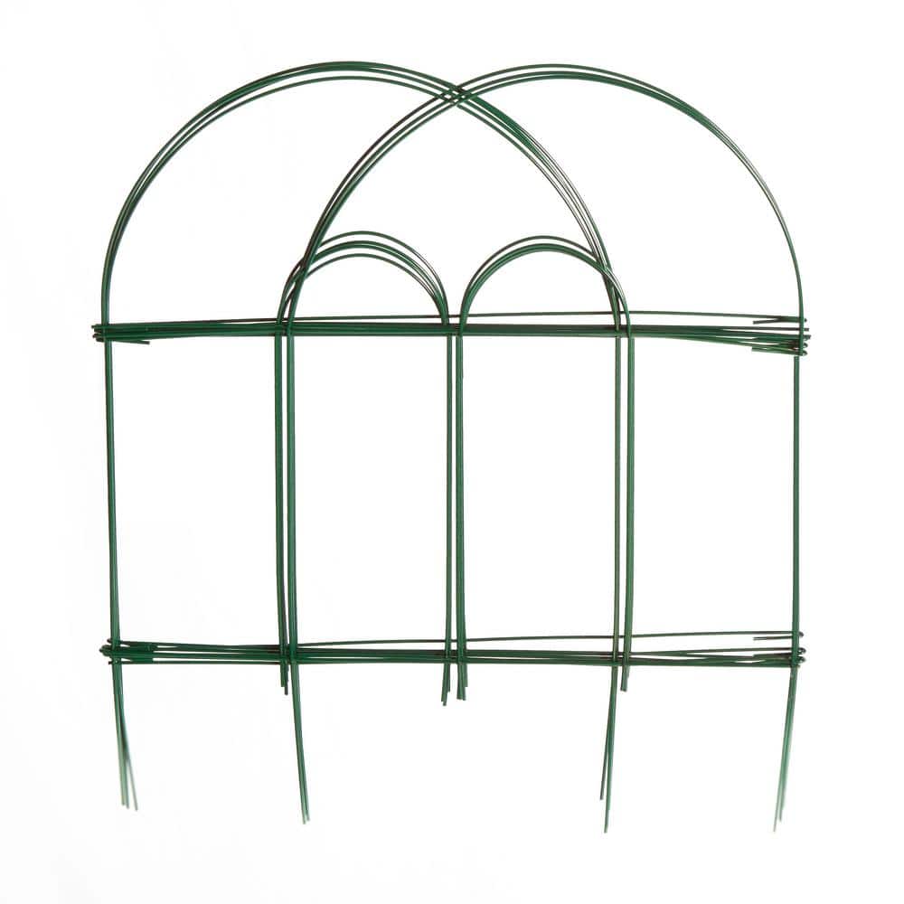Glamos Wire 18 in. Folding Fence Green (12-Pack) - Hercitys