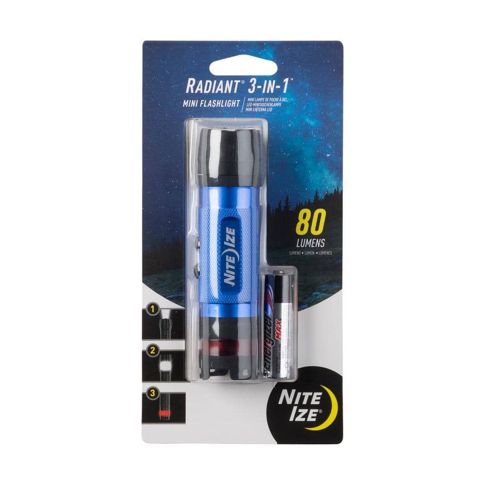 Radiant 3-In-1 LED Mini Flashlight in Blue - Hercitys