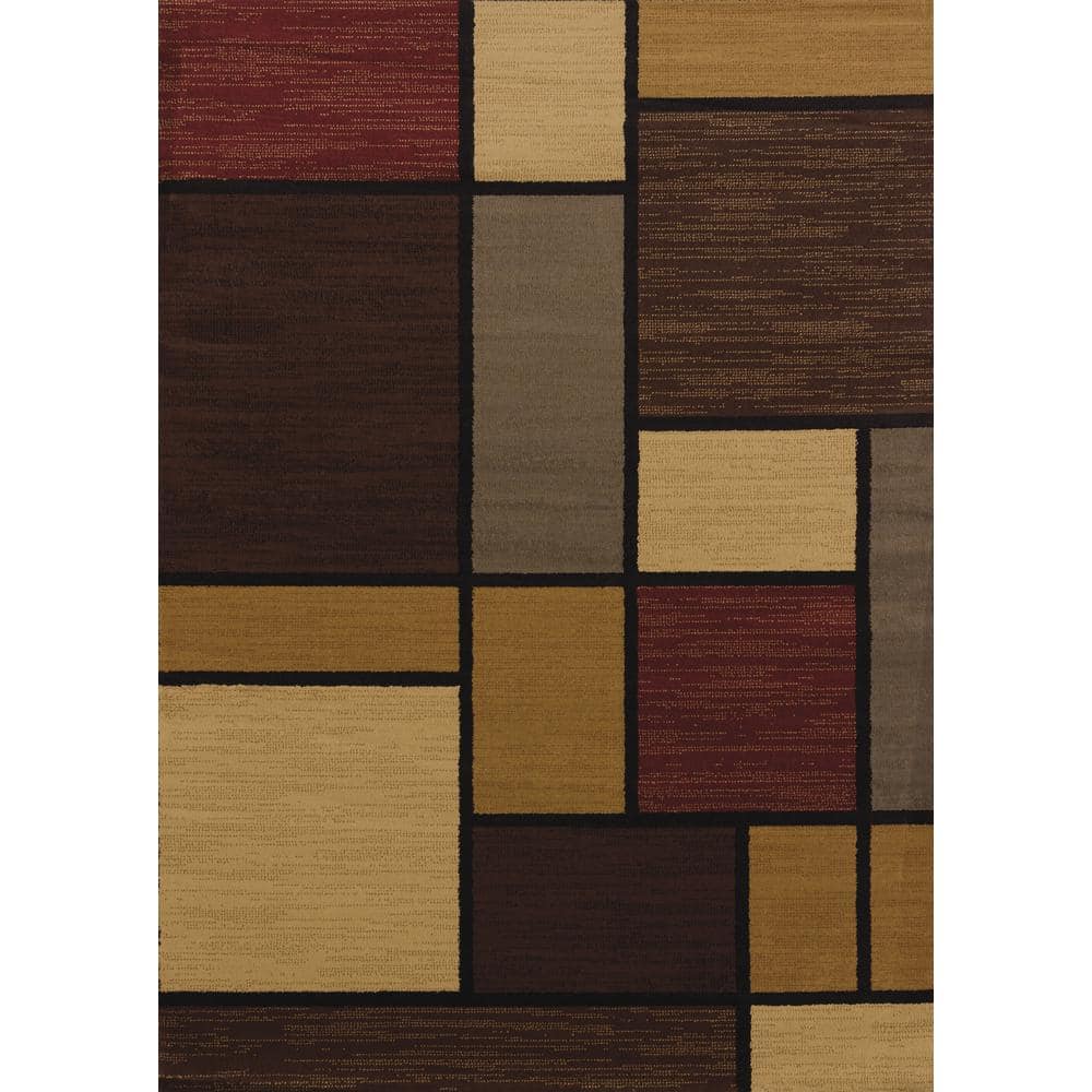 Affinity Rhombus Multi 5 ft. 3 in. x 7 ft. 2 in. Area Rug - Hercitys