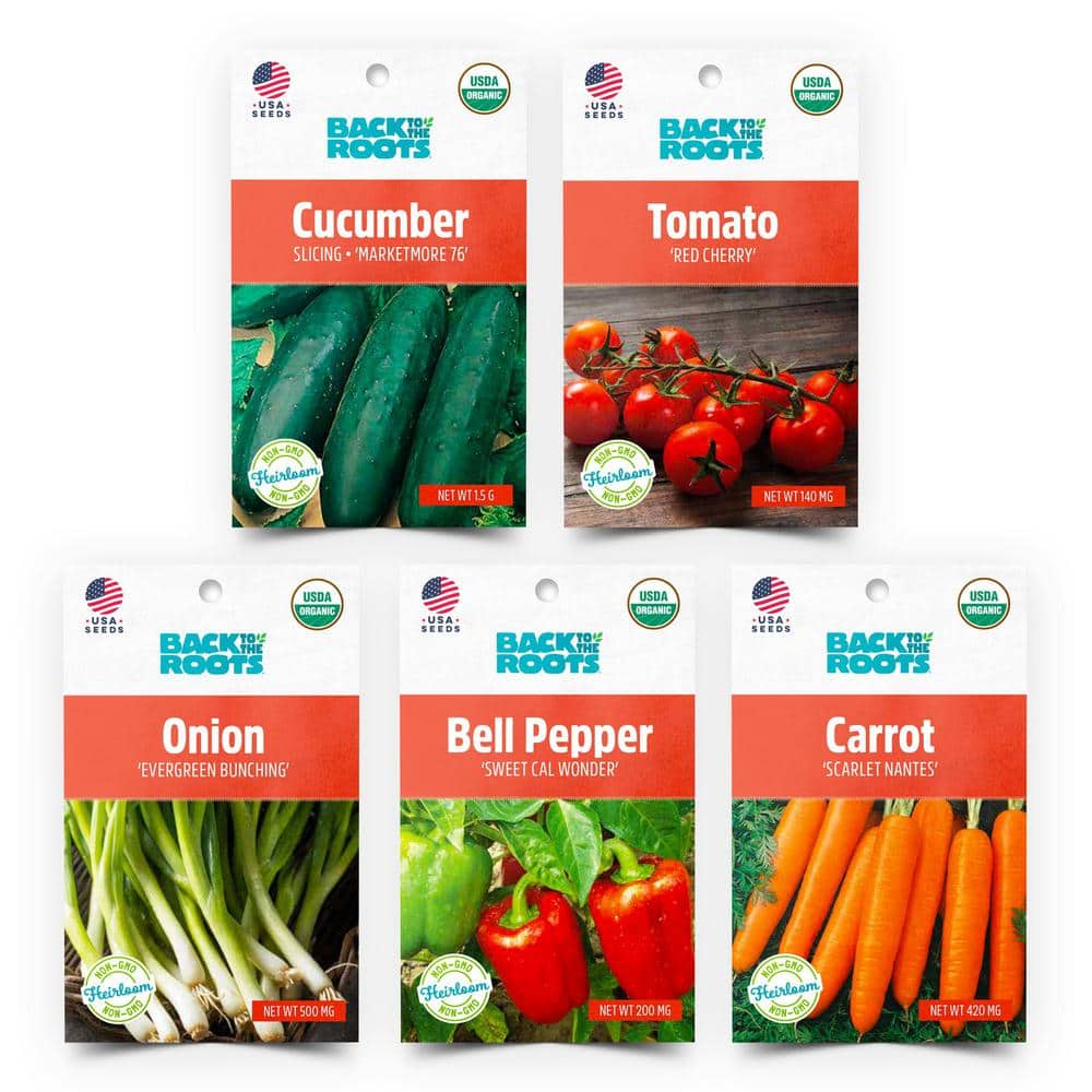 Organic Vegetable Seeds Variety (5-Pack) - Hercitys