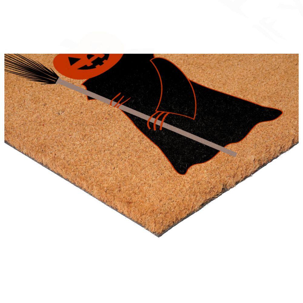 Scary Pumpkin Enter If You Dare 17 in. x 29 in. Multicolored Indoor/Outdoor Doormat - Hercitys