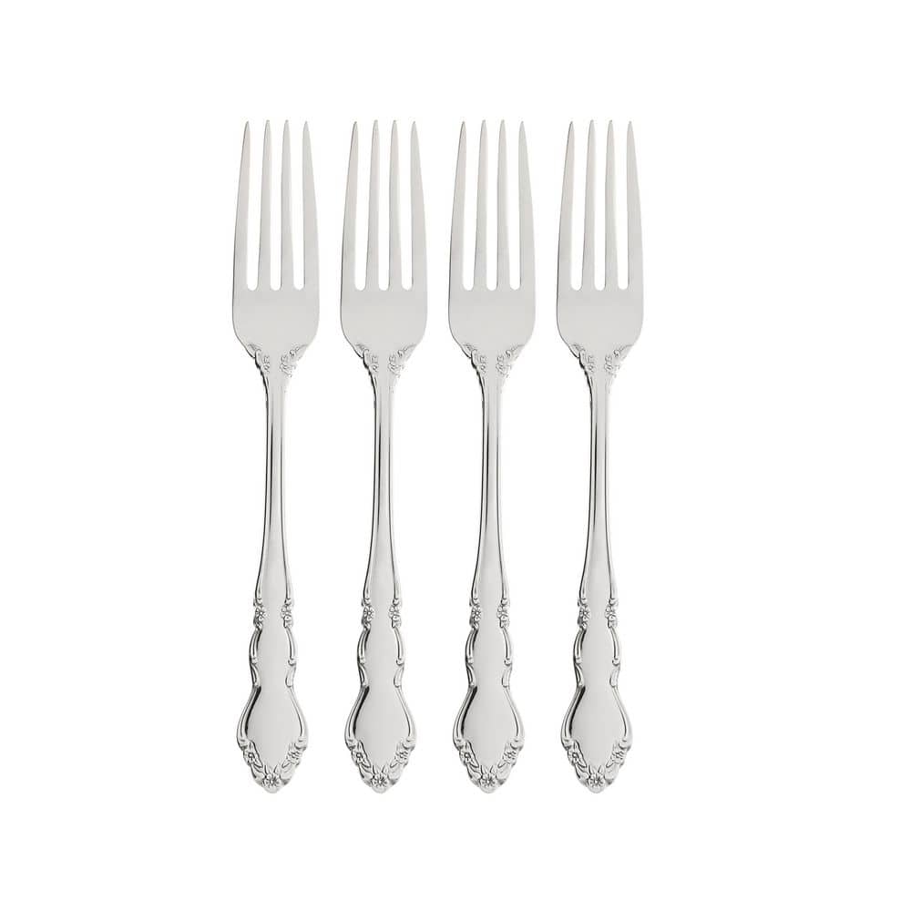 Dover One Silver 18/10-Stainless Steel Dinner Fork Set (Set of 4) - Hercitys