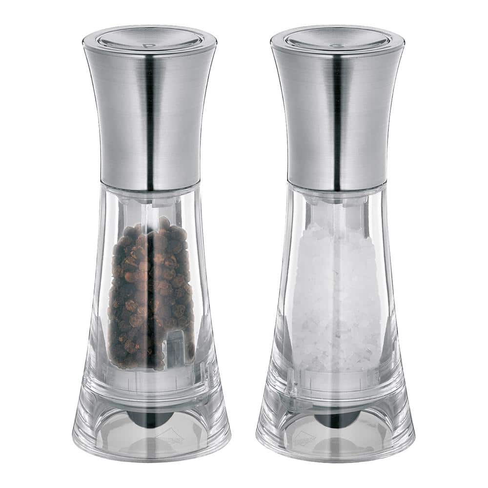 New York Salt & Pepper Mill Set, Acrylic 5 in. - Hercitys