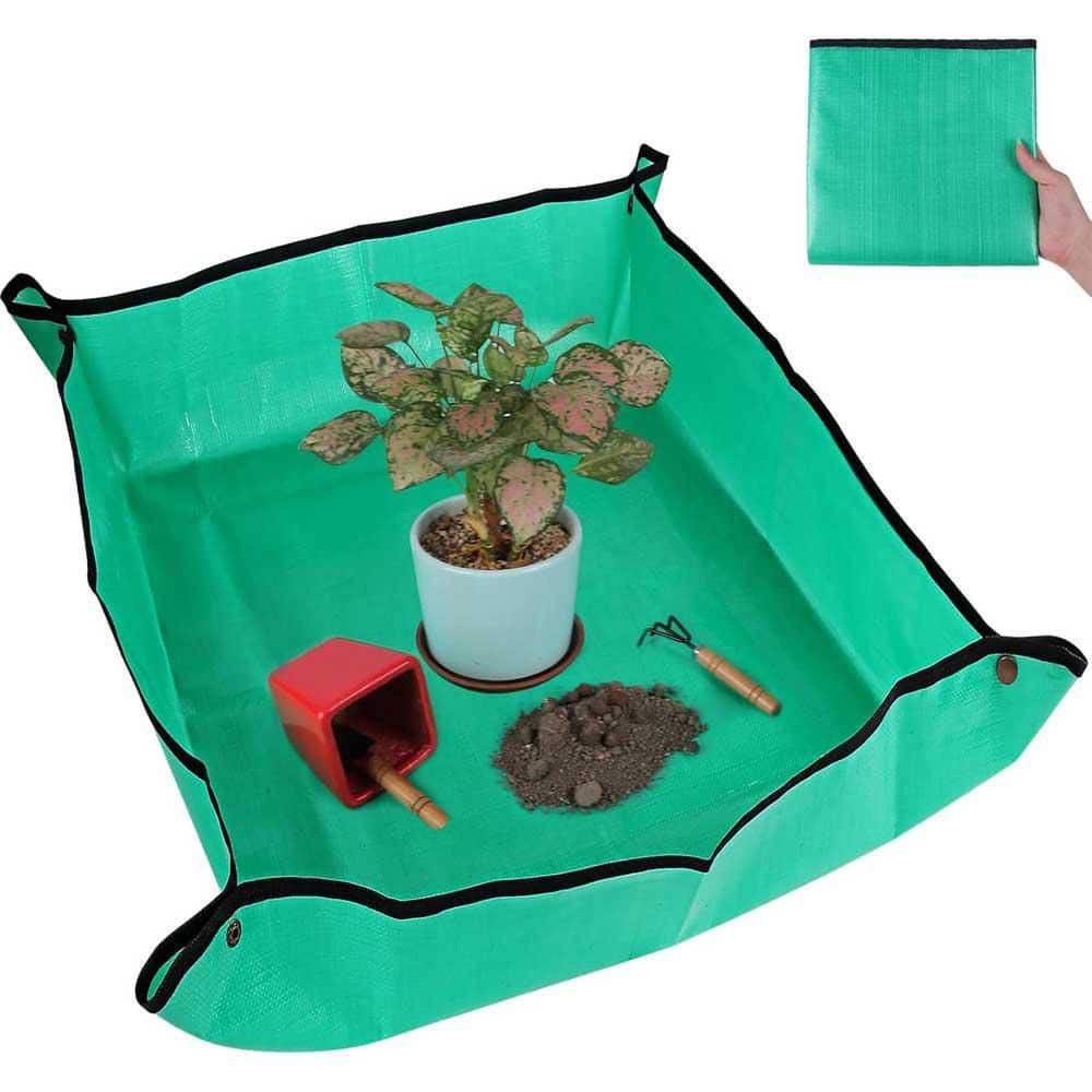 Extra Large Waterproof Indoor Plant Repotting Mat with High Sides for Mess-Free Potting and Gardening Tasks - Hercitys