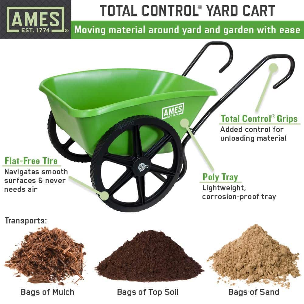 Total Control 5cu. ft. Yard Cart - Hercitys